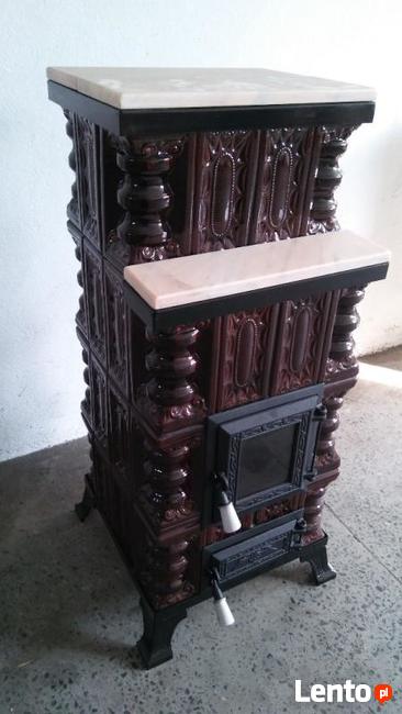 Piec kaflowy, przenośny 4K+M+S brąz