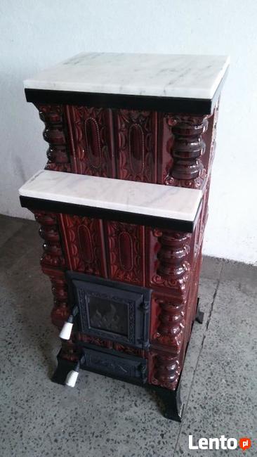 Piec kaflowy, przenośny 4K+M+S brąz