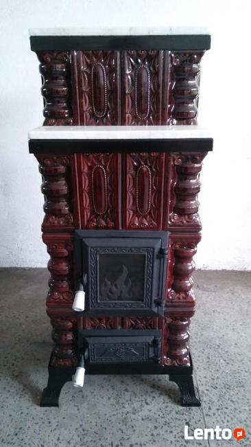 Piec kaflowy, przenośny 4K+M+S brąz