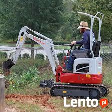 mini koparka minikoparka usługi koparką