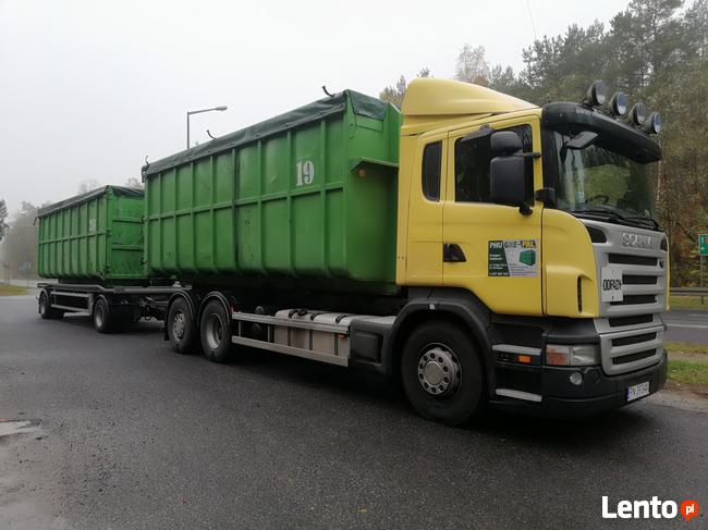 Kontener Na odpady oraz transport