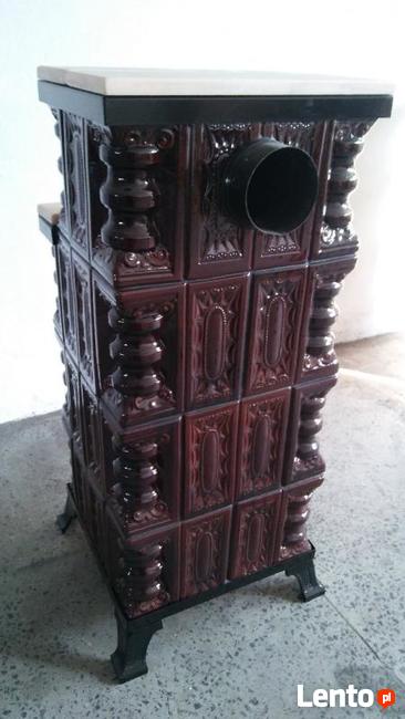 Piec kaflowy, przenośny 4K+M+S brąz