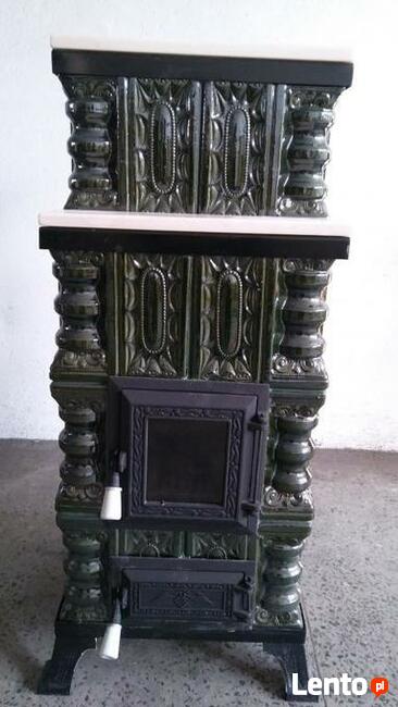 Piec kaflowy, przenośny 4K+M+S zielony