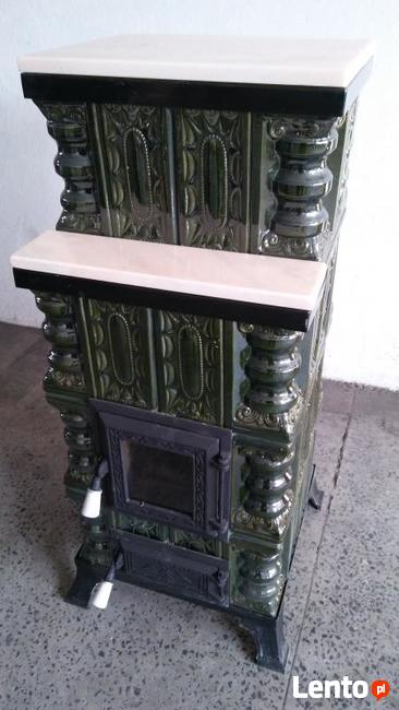 Piec kaflowy, przenośny 4K+M+S zielony