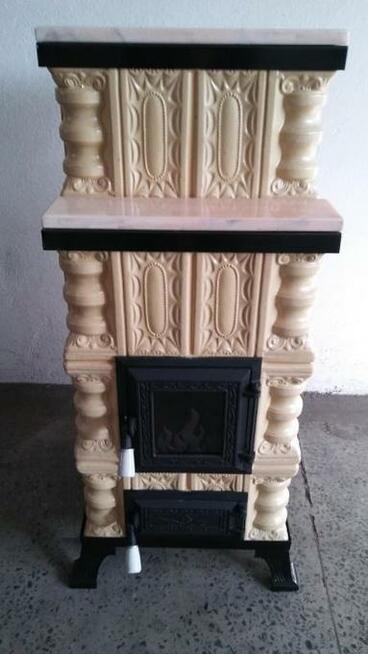 Piec kaflowy, przenośny 4K+M+S krem