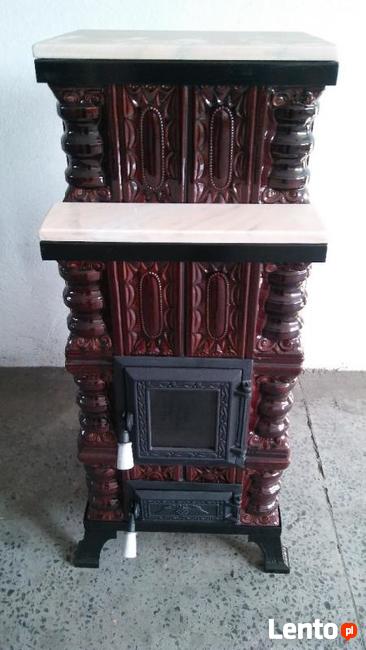 Piec kaflowy, przenośny 4K+M+S brąz