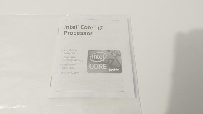 ORYGINAŁ NAKLEJKA INTEL CORE i7 - Poznań