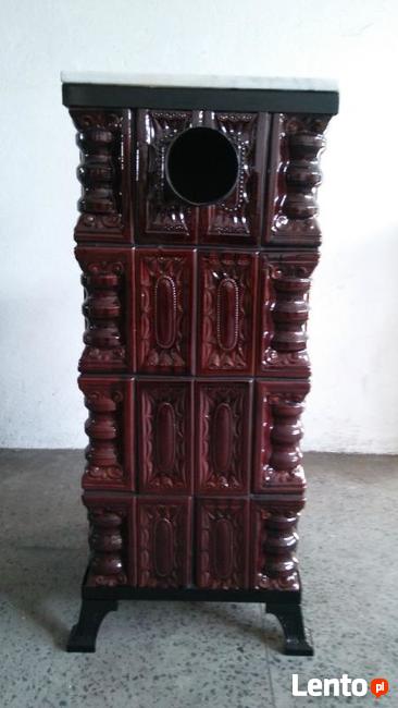 Piec kaflowy, przenośny 4K+M+S brąz