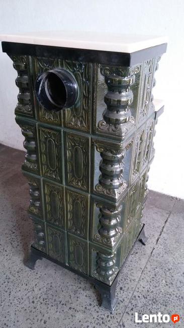 Piec kaflowy, przenośny 4K+M+S zielony