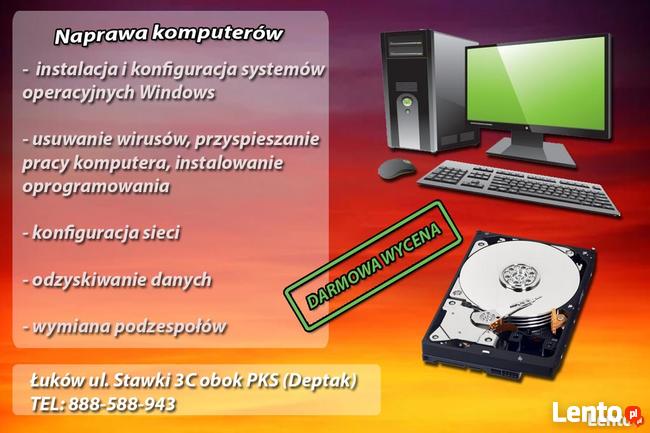 Naprawa komputerów PC KUS Łuków ul. Stawki 3c