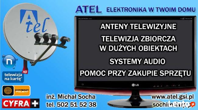 Telewizja naziemna DVB i satelitarna. Anteny Montaż, serwis