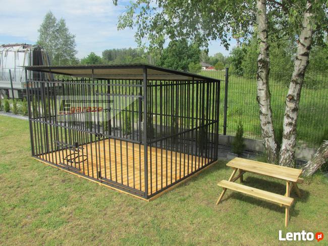 Kojec dla psa 3x2+PODŁOGA+uchwyty na miski, WZMOCNIONY