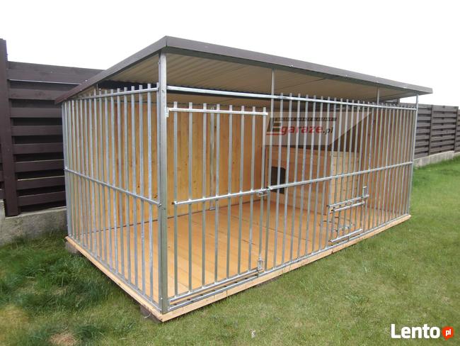 Kojec dla psa 3x2+PODŁOGA+uchwyty na miski, WZMOCNIONY