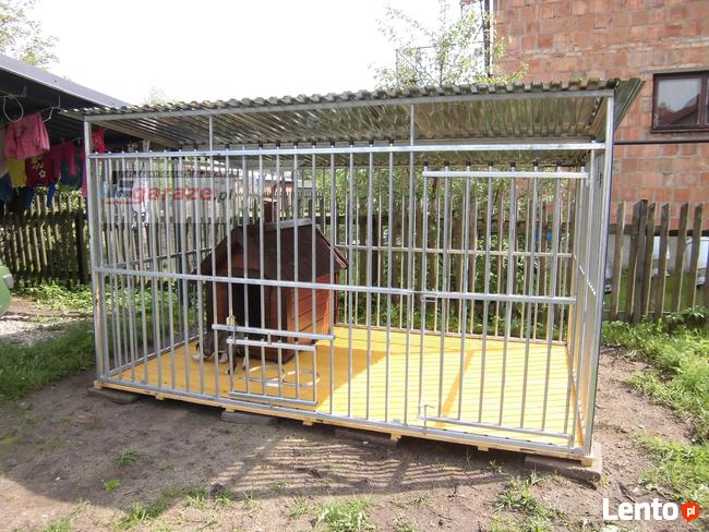 Kojec dla psa 3x2+PODŁOGA+uchwyty na miski, WZMOCNIONY