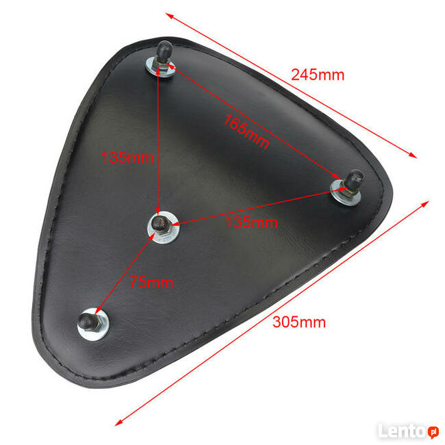 Siedzenie na sprężynach solo Chopper Bobber Custom krokodyl