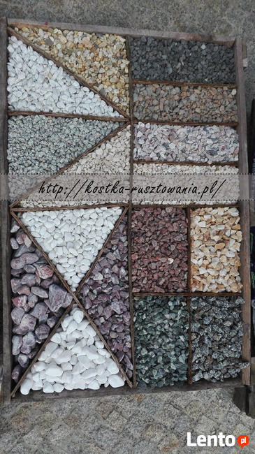Grys granitowy kamień ozdobny kruszywo ozdobne kora kamienna