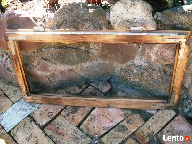 Stare okno rama retro loft lustro, zdjęcia 86x44