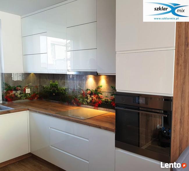 Panele szklane z grafiką , szkło do kuchni , lacobel