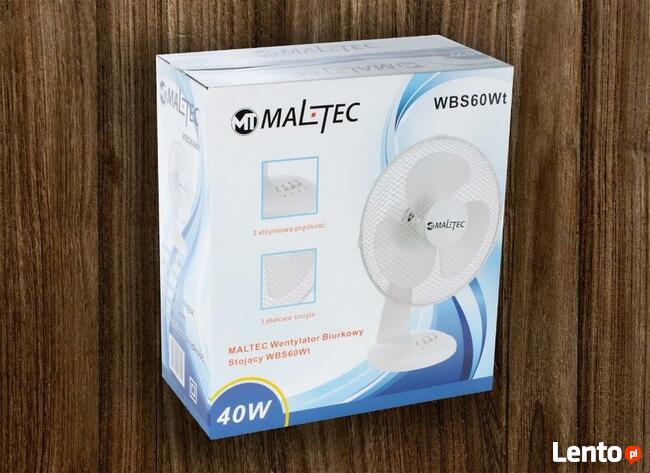 WENTYLATOR WIATRAK biurkowy stołowy stojący DUŻY Poznań