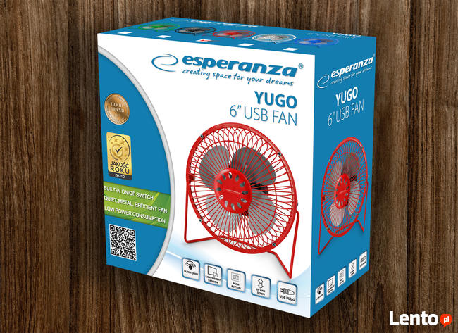 WENTYLATOR WIATRAK biurkowy stołowy mini ESPERANZA Poznań