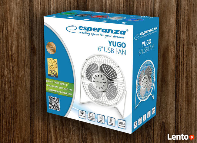 WENTYLATOR WIATRAK biurkowy stołowy mini ESPERANZA Poznań