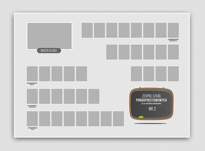 Tablo Szkolne Wzory dla nauczycieli Klasowe i Absolwentów A2