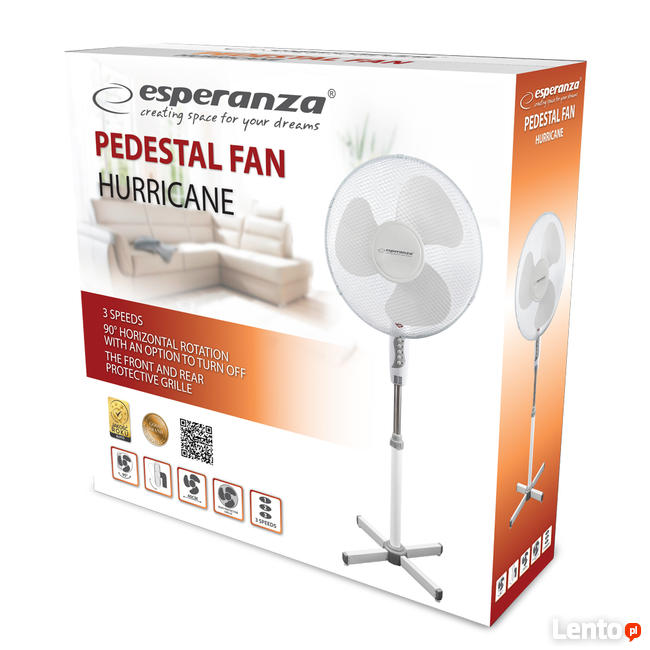 WENTYLATOR WIATRAK stojący podłogowy ESPRERANZA Poznań