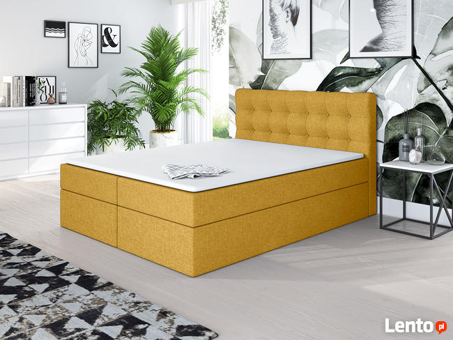 *Super cena*łóżko kontynentalne 160x200 dwa pojemniki