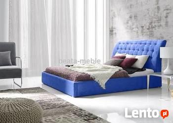 Profilowany zagłówek łóżko CHESTER 160x200 z materacem