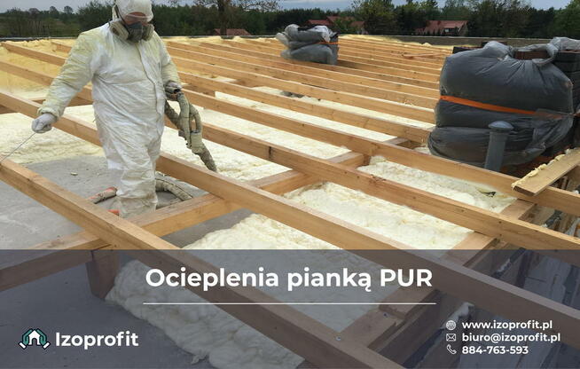 Ocieplenia poddaszy pianą PUR