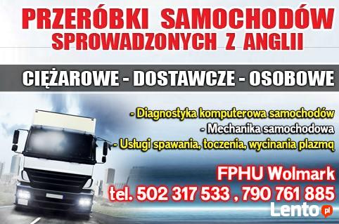 Przeróbki, przekładki anglików; ciężarowe, dostawcze