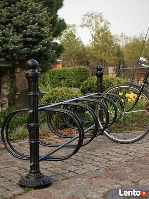 Żeliwny stalowy stojak na rowerowy