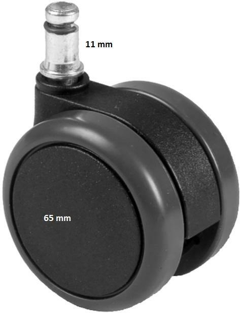 Kółko miękkie trzpień Φ10mm średnica Φ50mm kpl