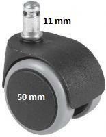 Kółko twarde małe trzpień Φ11mm średnica Φ50mm kpl