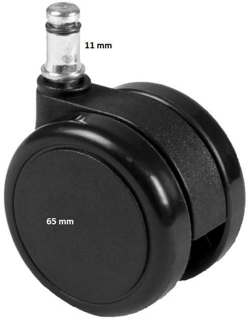 Kółko miękkie trzpień Φ10mm średnica Φ50mm kpl