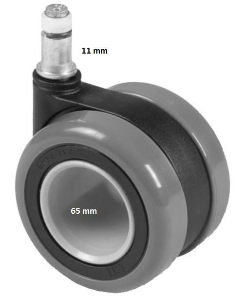 Kółko twarde duże trzpień Φ11mm średnica Φ65mm kpl