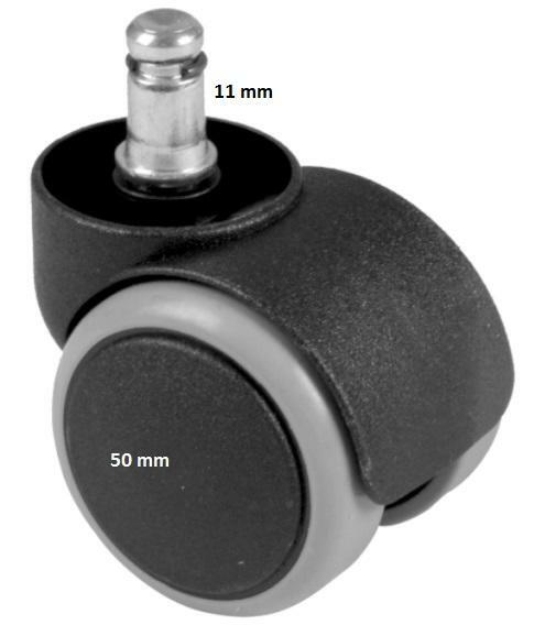 Kółko twarde małe trzpień Φ10mm średnica Φ50mm kpl