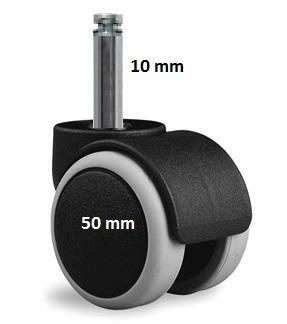 Kółko twarde małe trzpień Φ11mm średnica Φ50mm kpl