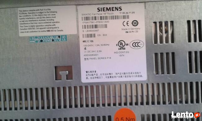 Siemens Simatic Flat Panel 19 cali Touch