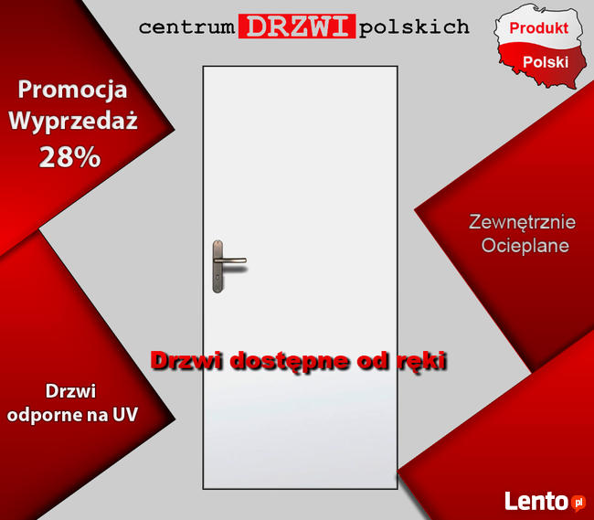 Drzwi Techniczne ocieplane 45mm 70/80/90/100cm OD RĘKI!