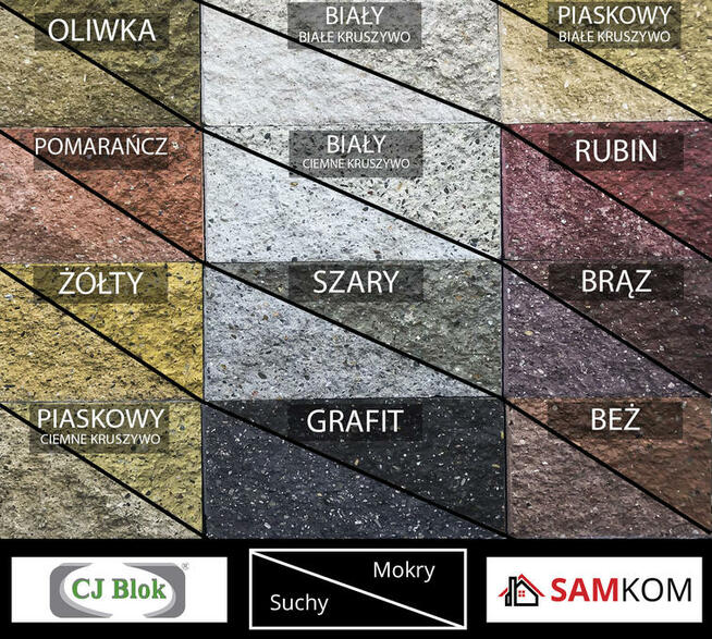 Pustaki oporowe mury ogrodowe łupane palisada wysoka