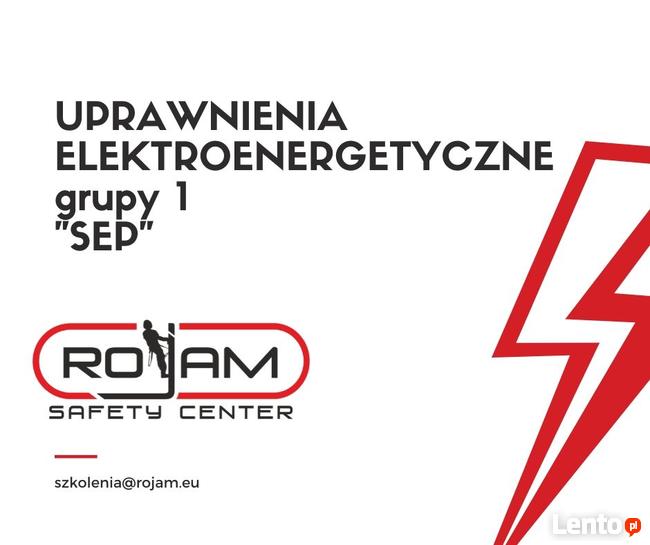 SEP E i/lub D uprawnienia elektroenergetyczne grupy 1