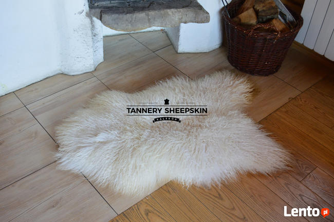 Skóra Owcza Island Biała Kręcny Włos