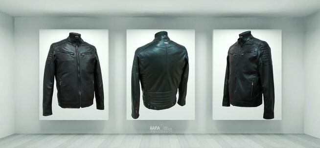 Kurtka Skórzana typ Ramoneska 100% Naturalna Skóra