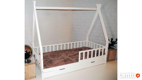 Łóżko dziecięce domek dla chłopca TIPI z szufladą