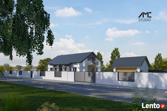 Projekt ogrodzenie frontowego + Wizualizacje 3D