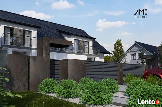 Projekt ogrodzenie frontowego + Wizualizacje 3D