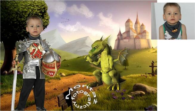fotomontaż dziecka