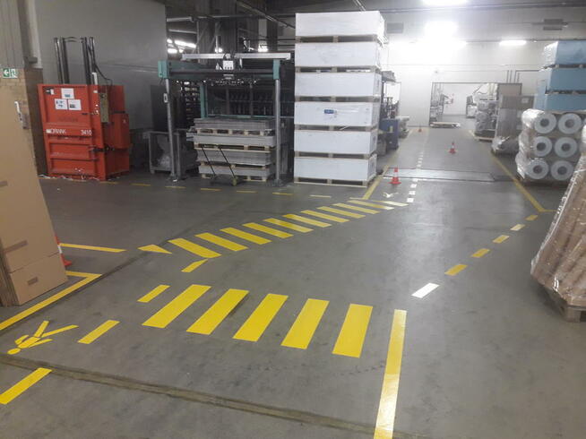 Malowanie miejsc parkingowych, linii, oznakowania poziomego