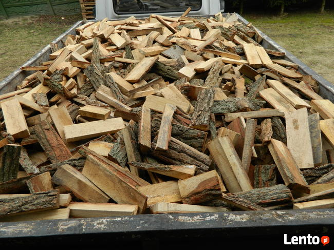 Opał - pocięta zrzyna dębowa drewno rozpałka brykiet pellet